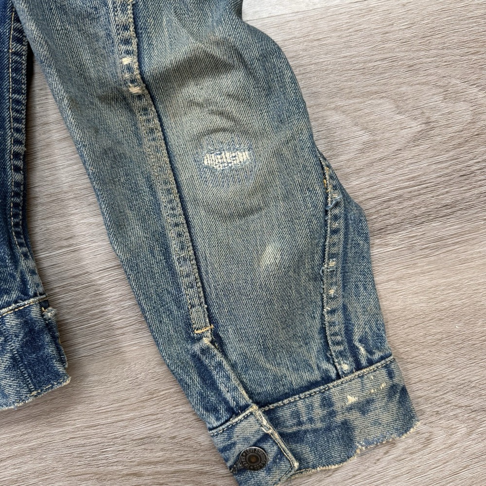 Vintage 60s Levis 557XX Big E Denim Jacket Type 3 557 XX Every Garment USA 40 - Picture 13 of 16